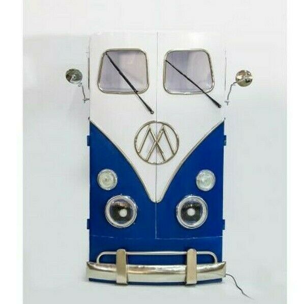 Camper Van VW Style Tall Cabinet With Lights Shelves Vintage Retro Man ...